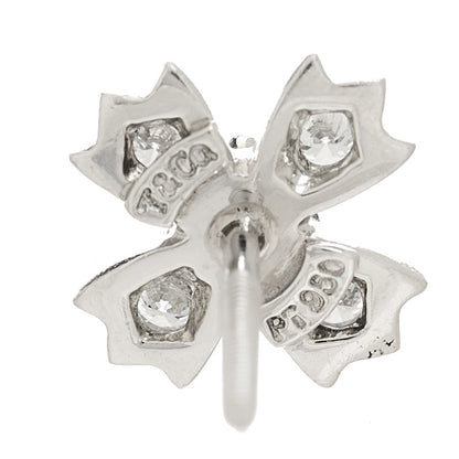 Tiffany Platinum Diamond Floret Stud Earrings 4 of 4