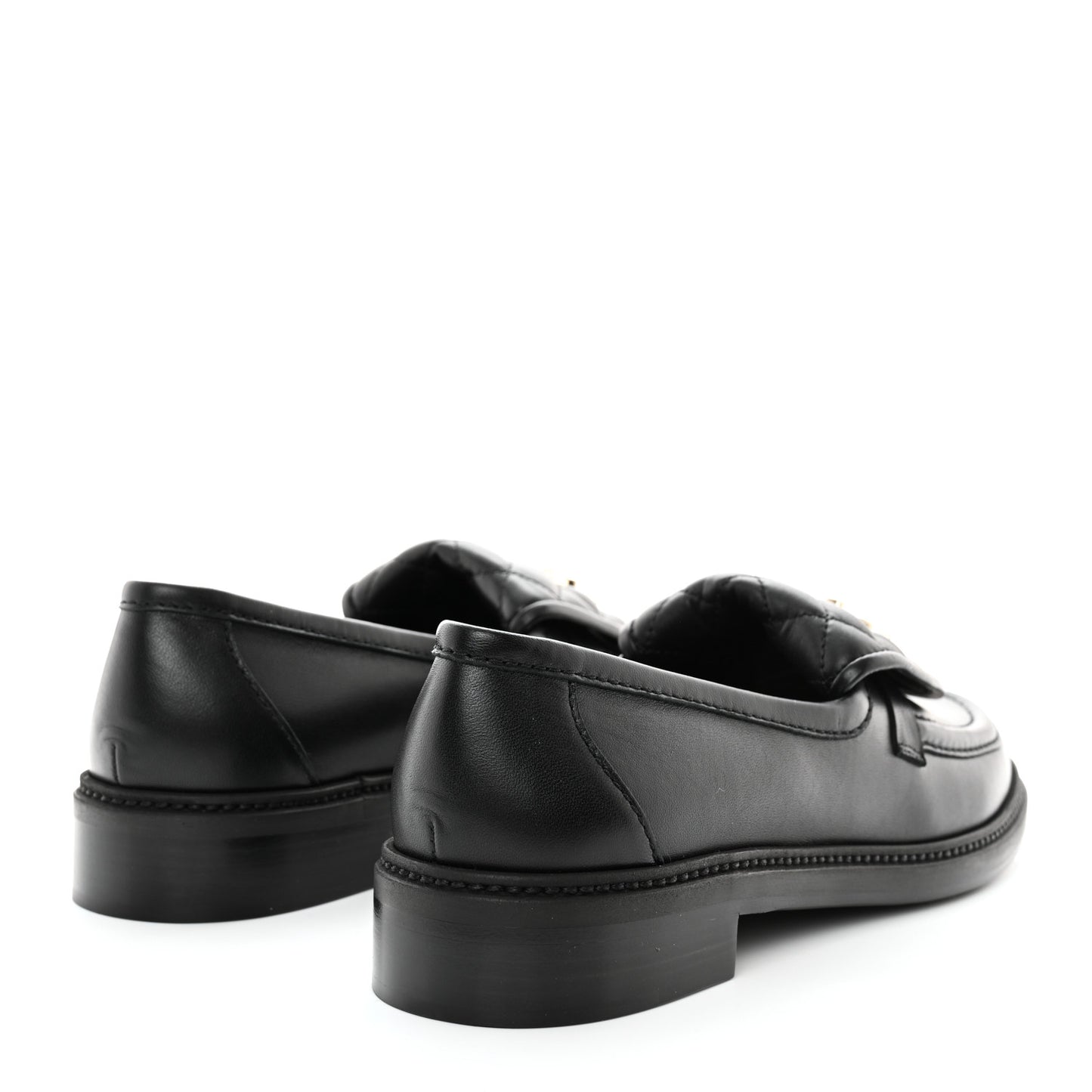 Lambskin Quilted CC Turnlock Loafers 41 Black