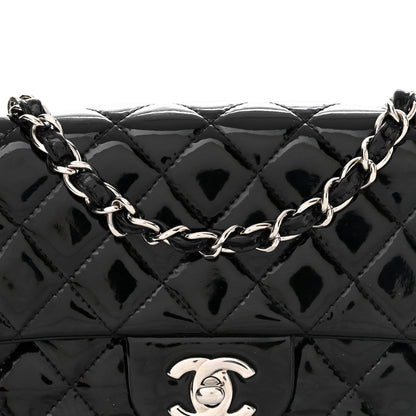 Chanel Patent Calfskin Quilted Mini Rectangular Flap Black 8 of 11