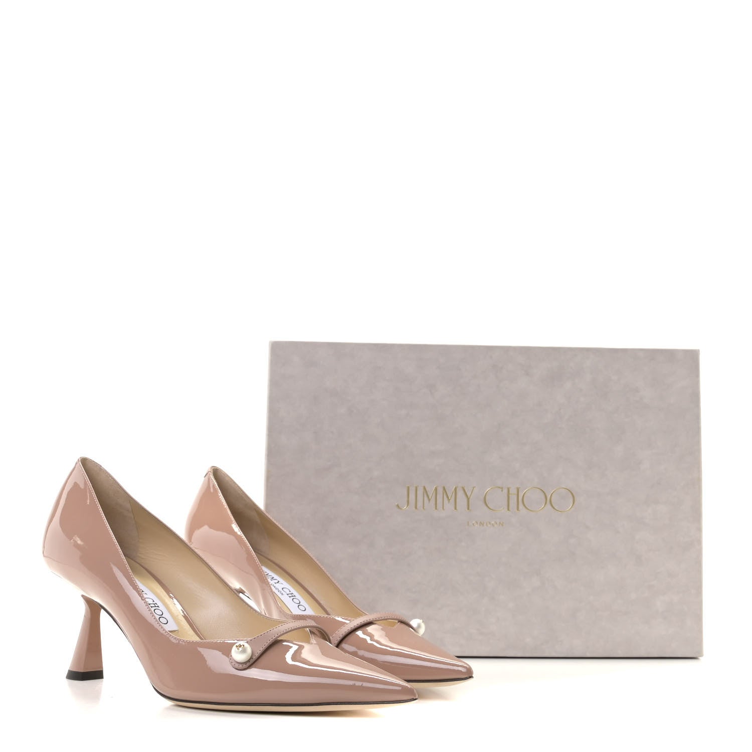Jimmy Choo Patent Rosalia 65 Pumps 37 Ballet Pink 8 of 10