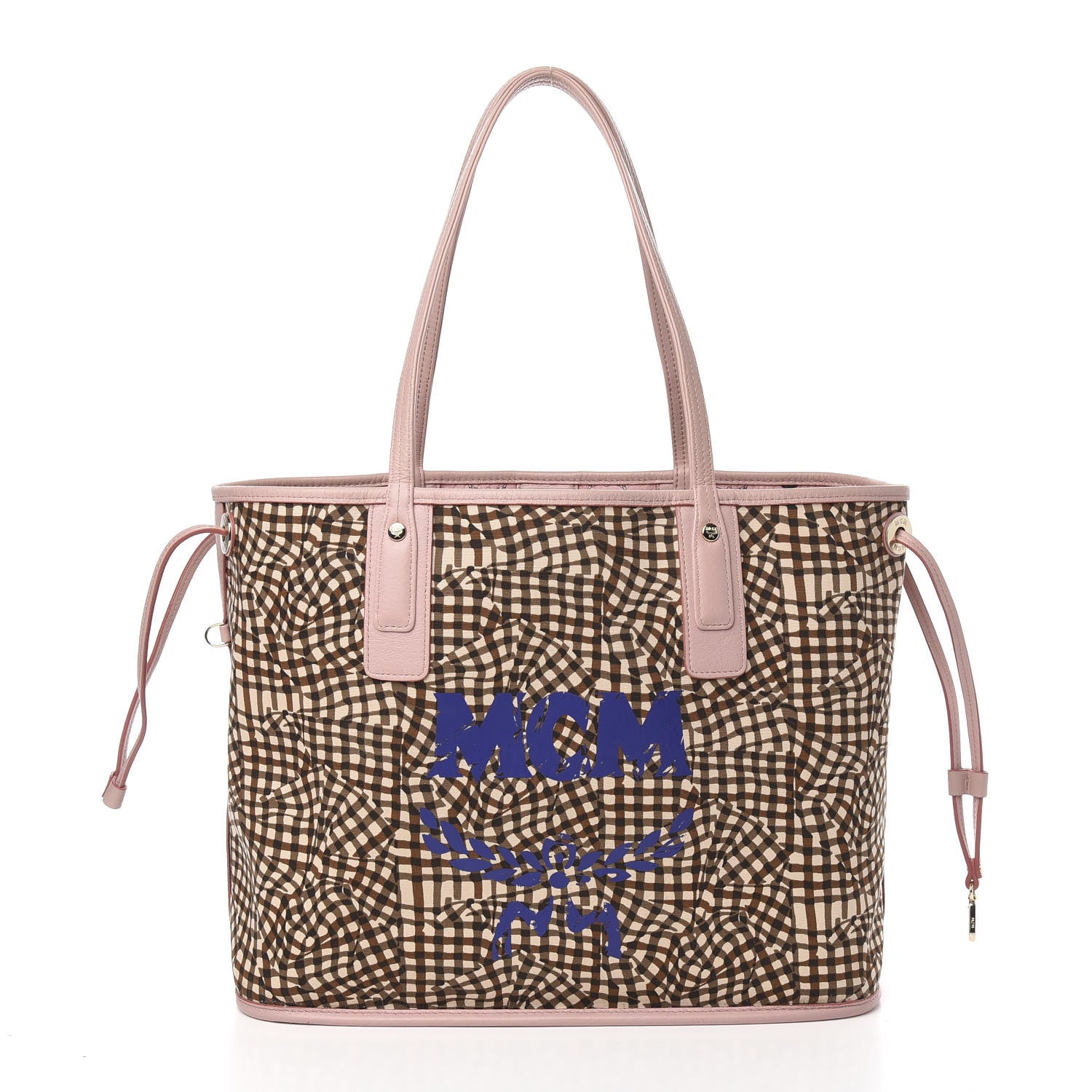 MCM Visetos Medium Liz Reversible Shopper Tote Soft Pink 4 of 16