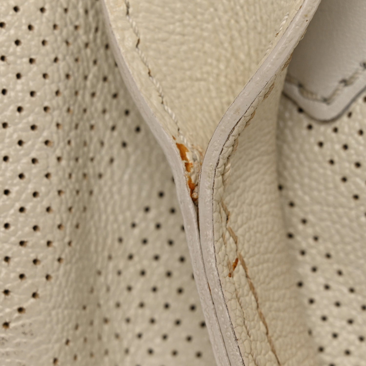 Chanel Goatskin Perforated Large CC Tote White 14 of 16