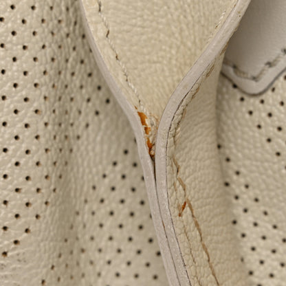 Chanel Goatskin Perforated Large CC Tote White 14 of 16