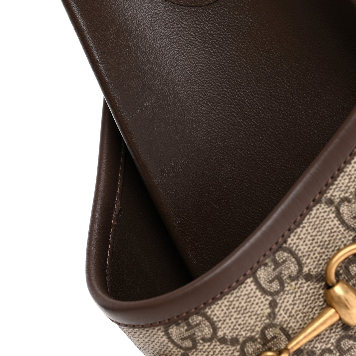 GG Supreme Monogram Miro Soft Calfskin Mens Horsebit Slippers 11 Beige Ebony New Acero