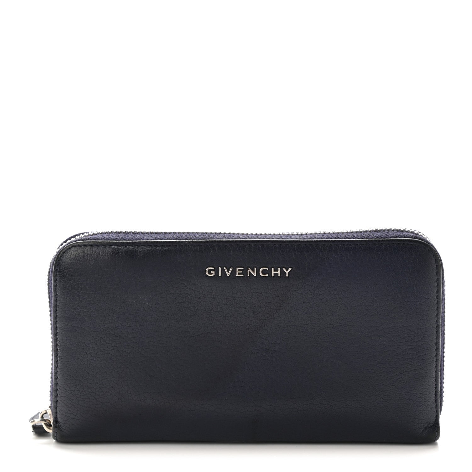 Givenchy Sugar Goatskin Pandora Zip Around Wallet Night Blue 1 of 13