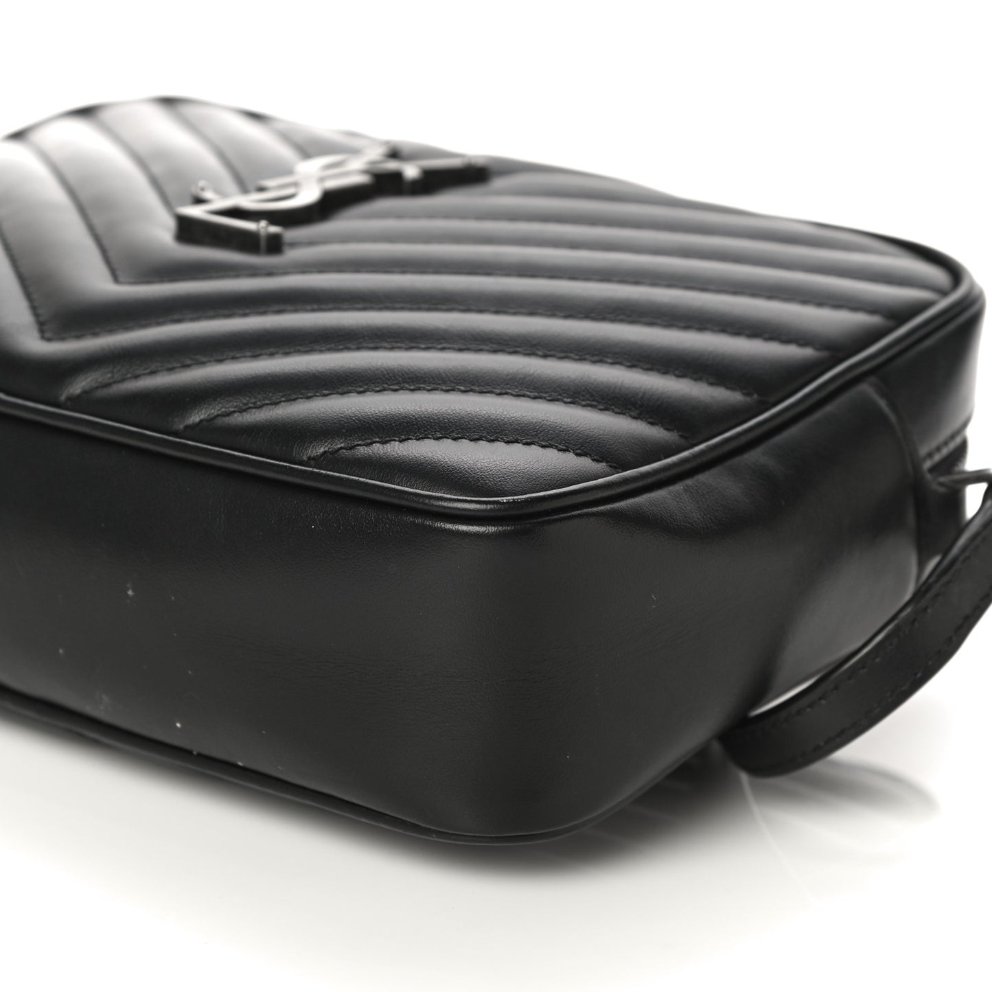Calfskin Matelasse Monogram Lou Camera Bag Black