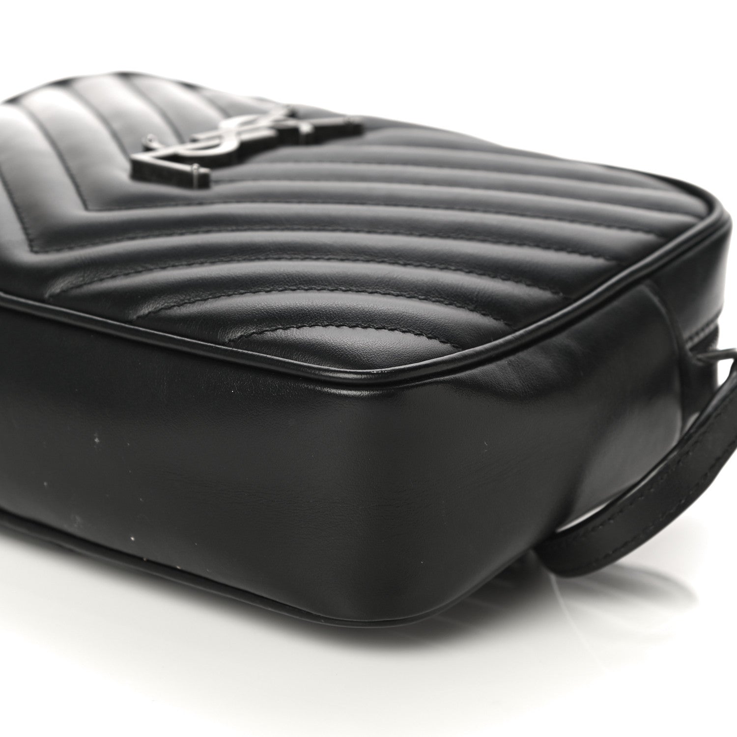 Saint Laurent Calfskin Matelasse Monogram Lou Camera Bag Black 10 of 10