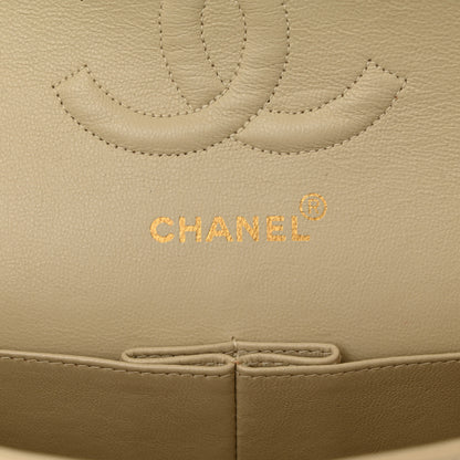 Chanel Lambskin Quilted Medium Double Flap Beige 6 of 10