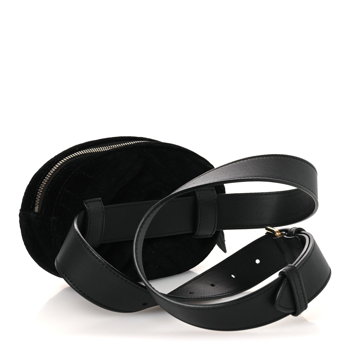 Velvet Matelasse GG Marmont Belt Bag Black 95 38 Black