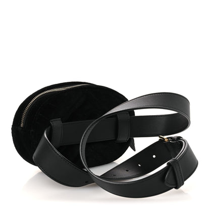 Gucci Velvet Matelasse GG Marmont Belt Bag Black 95 38 Black 3 of 10