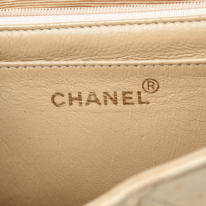 Chanel Canvas Quilted XL Jumbo Single Flap Beige 7 of 19