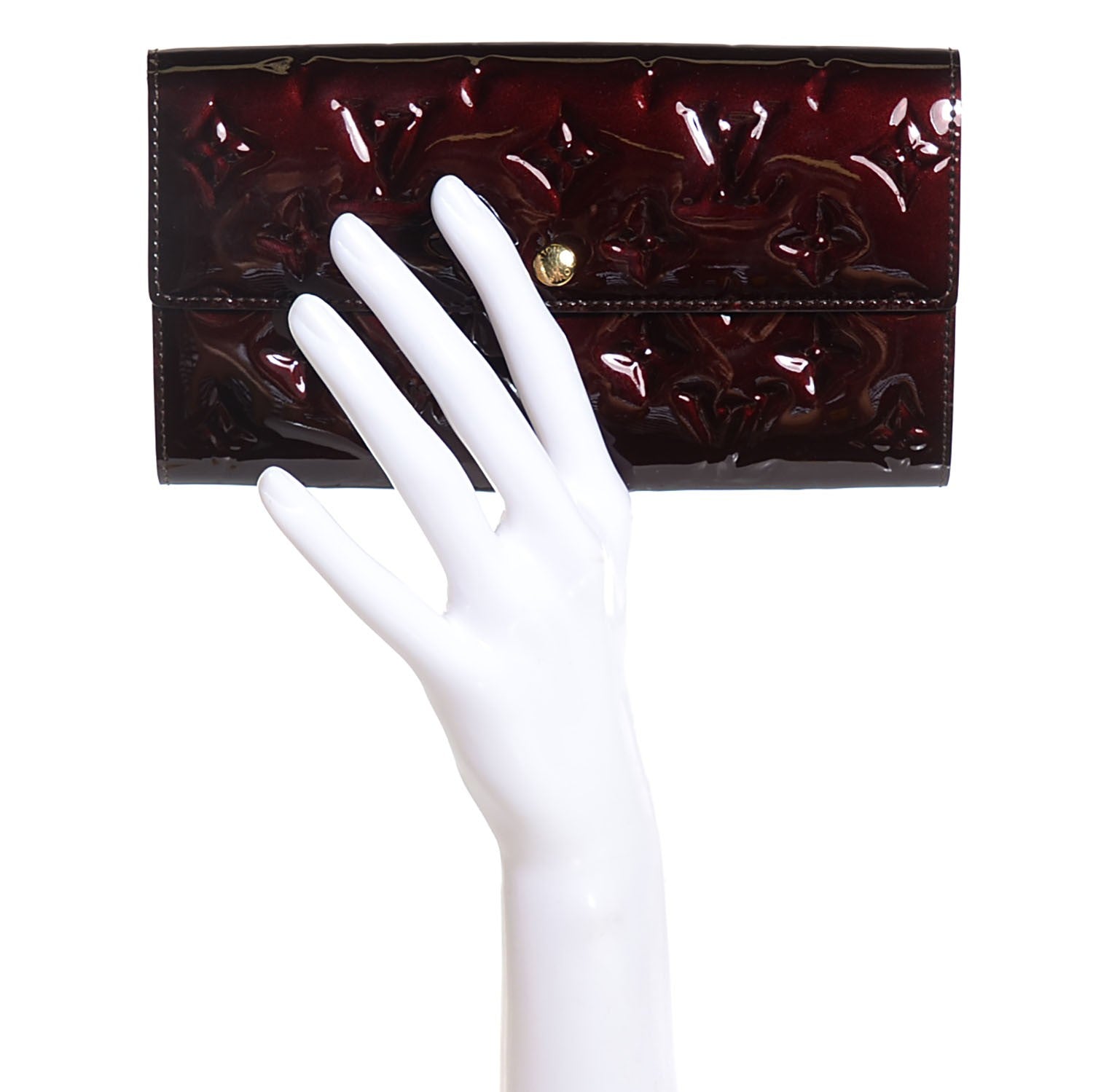 Louis Vuitton Vernis Sarah Wallet Amarante 2 of 7