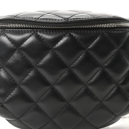 Chanel Calfskin Quilted Uniform Waist Belt Bag Black 8 of 10
