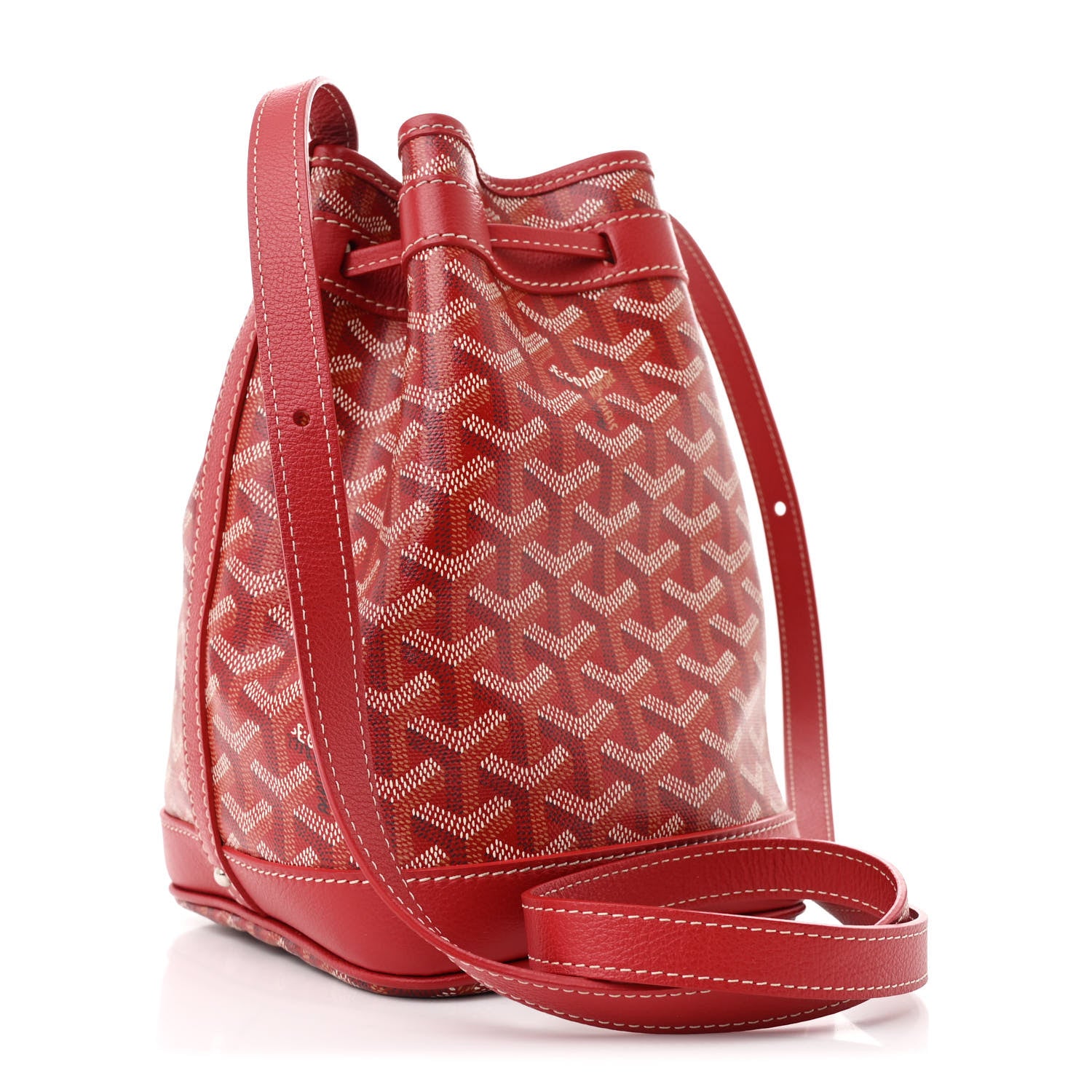 Goyard Goyardine Petit Flot Bucket Bag PM Red 3 of 10