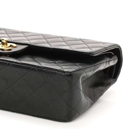 Chanel Lambskin Quilted Medium Double Flap Black 10 of 11