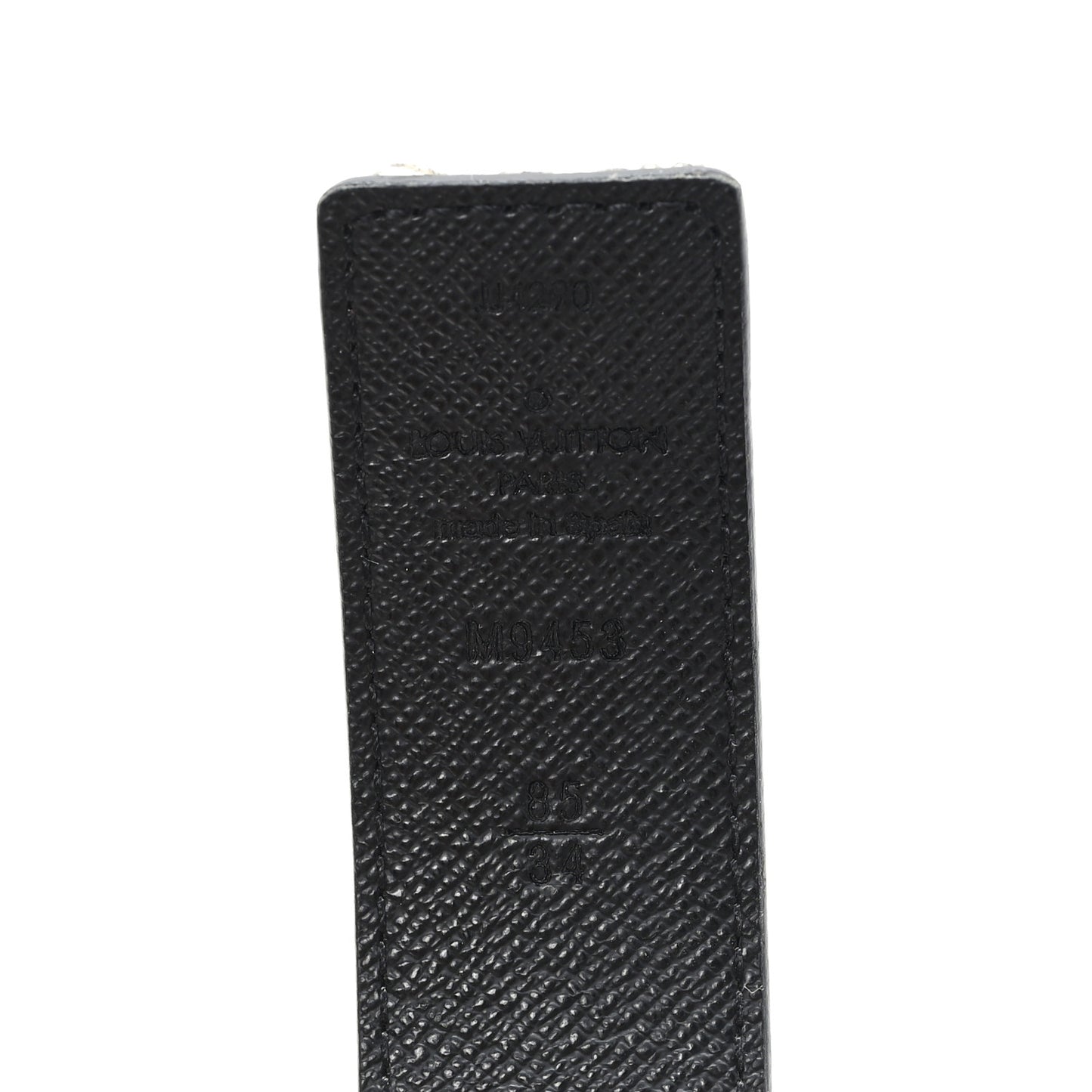 Calfskin Monogram 30mm LV Initiales Reversible Belt 85 34 Black