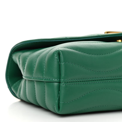 Louis Vuitton Calfskin New Wave Chain Bag MM NM Emerald 8 of 9