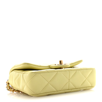 Chanel Shiny Caviar Belt Bag Light Green 4 of 10