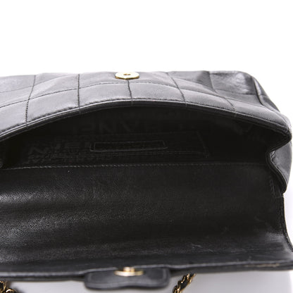 Chanel Lambskin Quilted Mini Chocolate Bar Camellia Flap Black 5 of 11