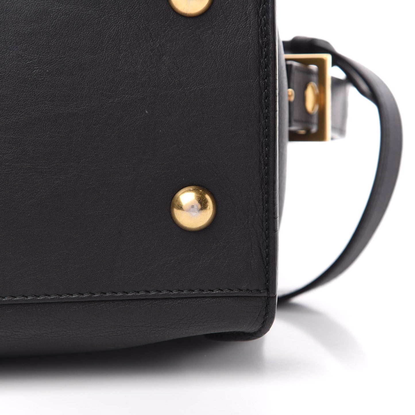 Calfskin Small Classic Y Cabas Navy Blue