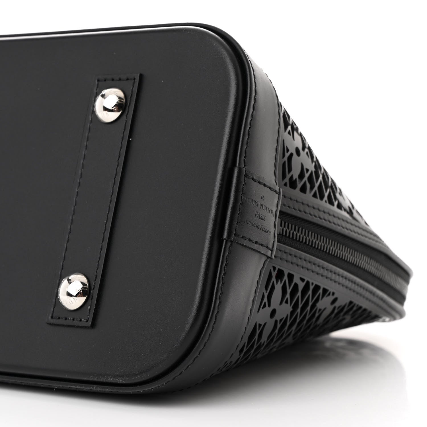 Louis Vuitton Patent Calfskin Laced Monogram Alma PM Black 10 of 10