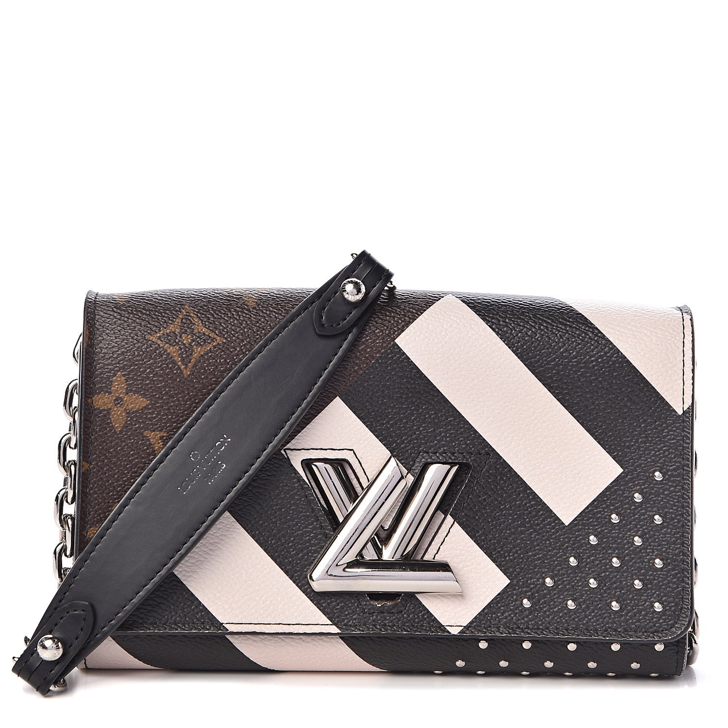 Louis Vuitton Calfskin Monogram Twist Chain Wallet 1 of 9