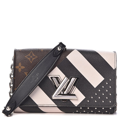 Louis Vuitton Calfskin Monogram Twist Chain Wallet 1 of 9