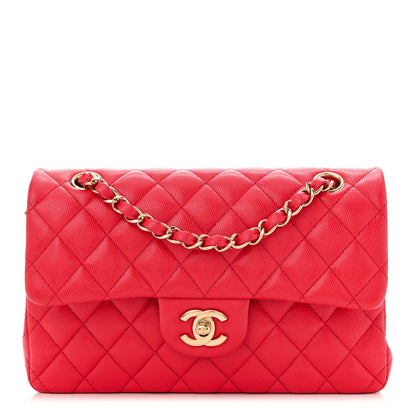 Chanel Caviar Quilted Small Double Flap Red 1 of 10