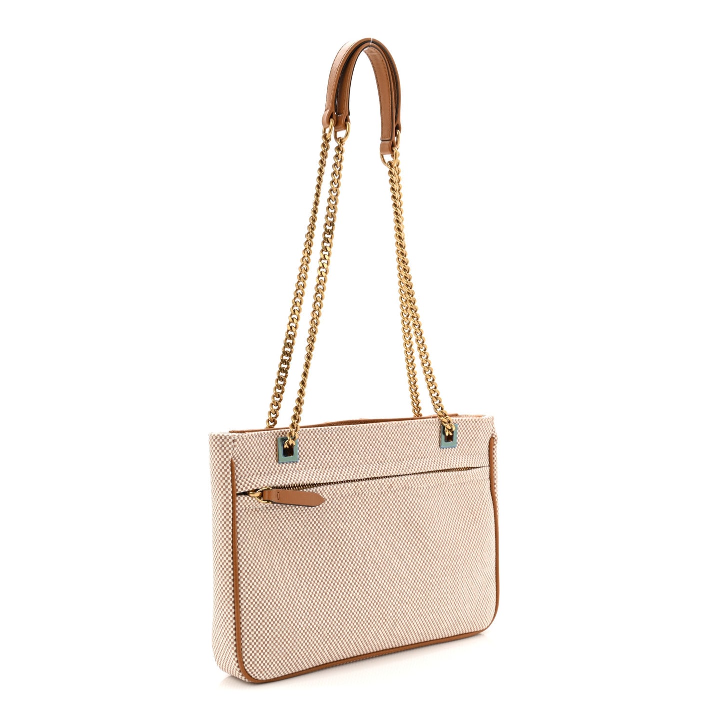 Nappa Canvas Small Viva Superstar Shopping Tote Natural Spice