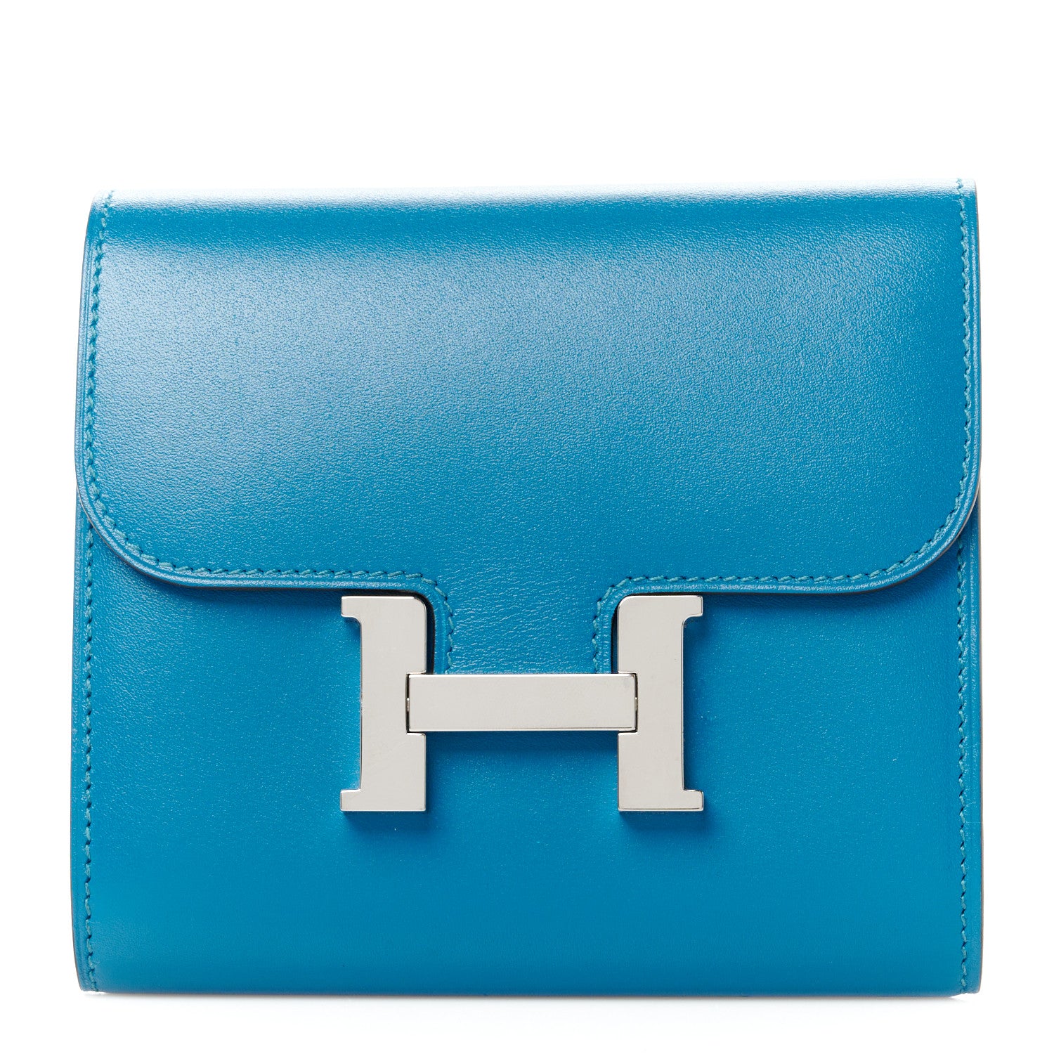 Hermes Allegro Constance Short Wallet Bleu Izmir 1 of 8