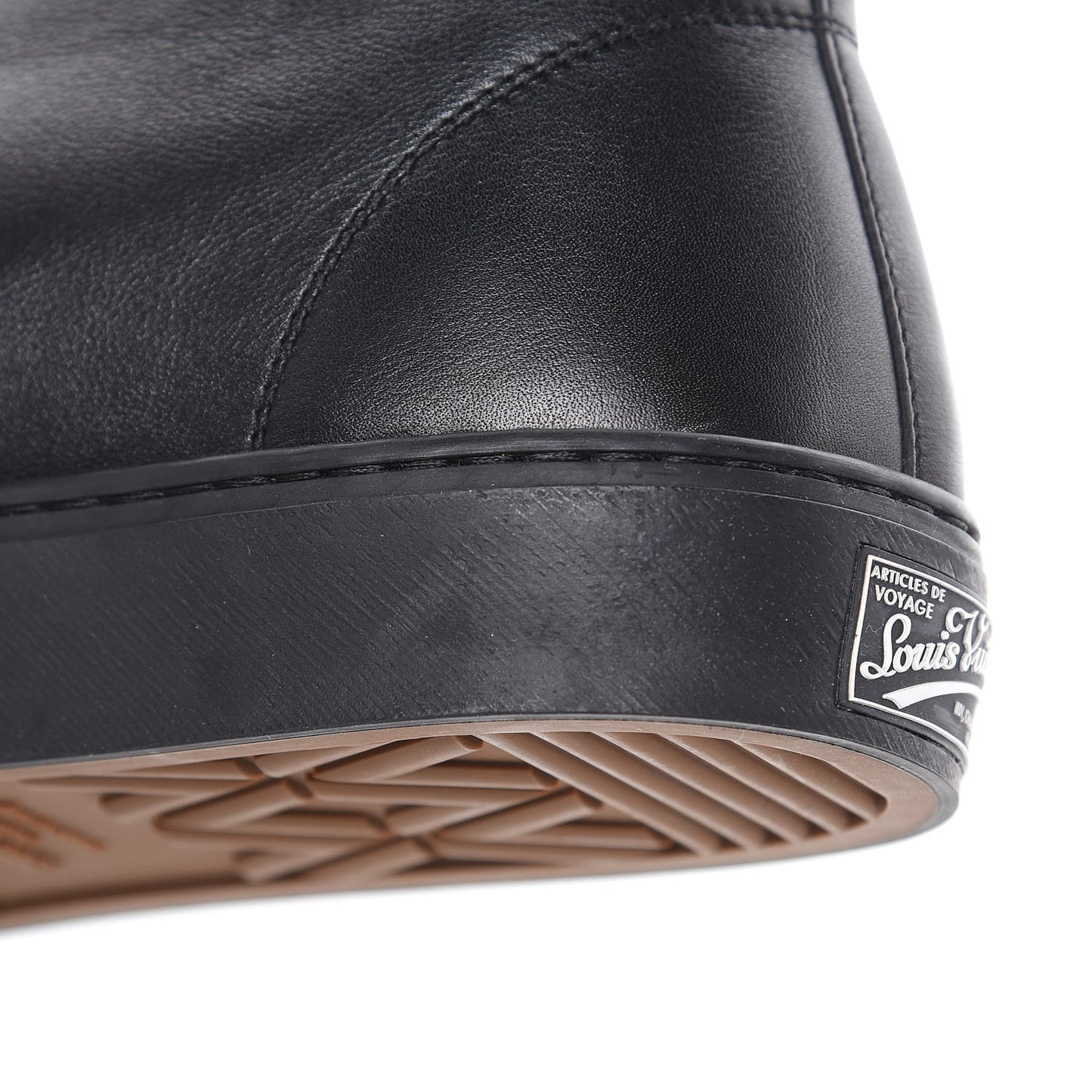 Calfskin LV League Tattoo Sneaker Boots 8 Black
