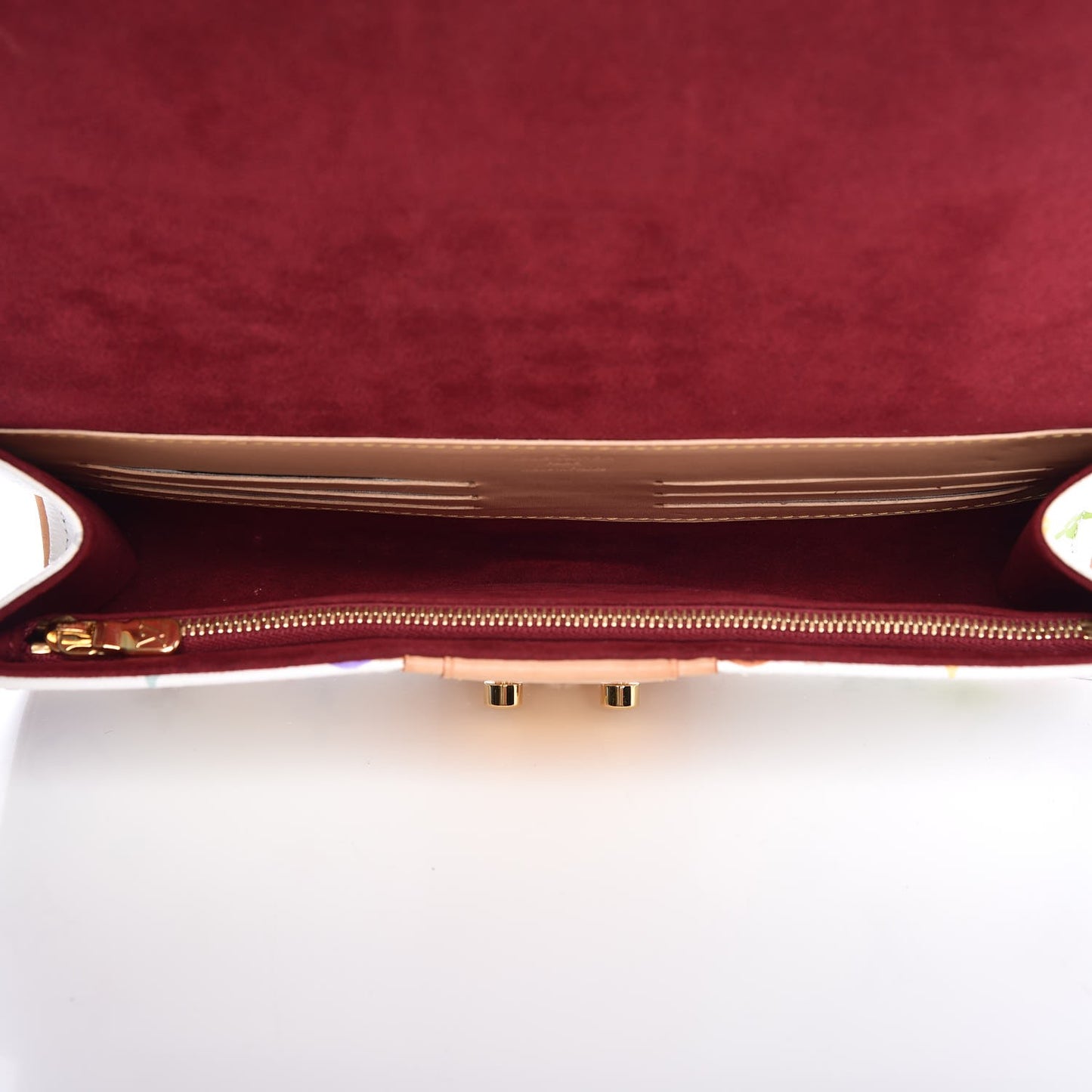 Monogram Multicolor Courtney Clutch White