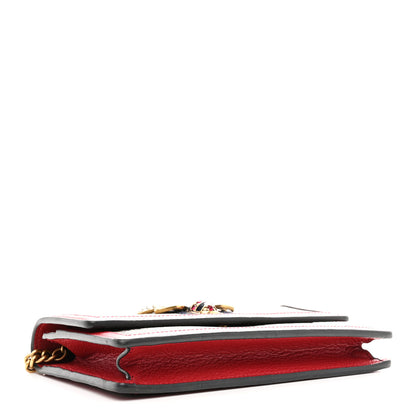 Gucci GG Supreme Monogram Web Queen Margaret Chain Wallet Red 4 of 9