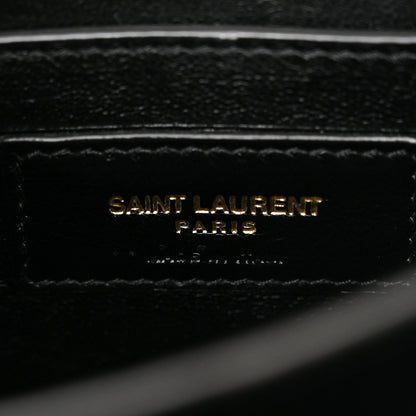 Saint Laurent SAINT LAURENT Grain de Poudre Mini Classic Monogram Cassandra Top Handle Pebble 5 of 9