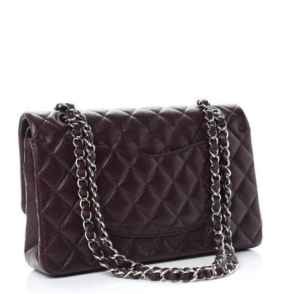 Chanel Caviar Quilted Medium Double Flap Burgundy 3 of 12