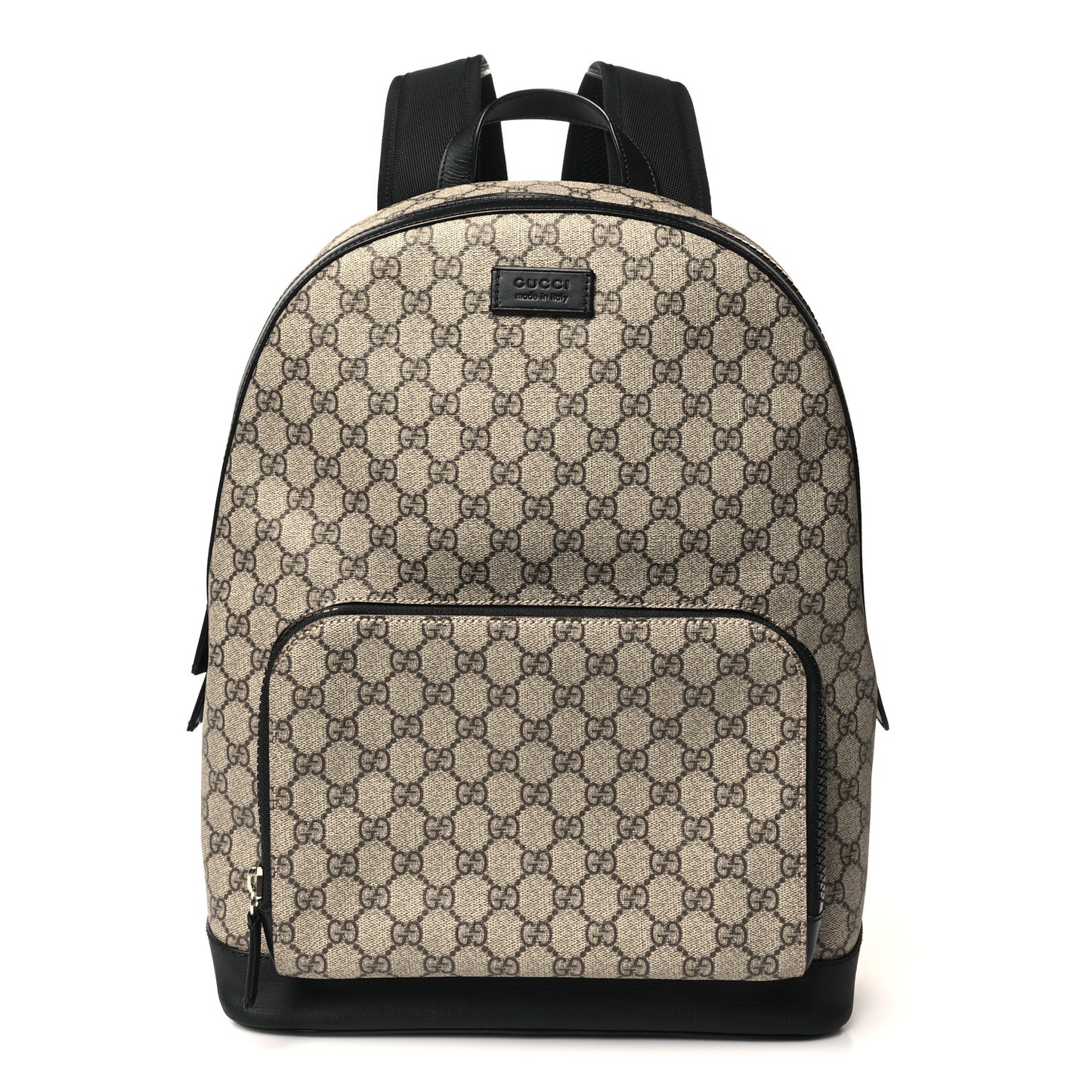 GG Supreme Monogram Medium Backpack Black