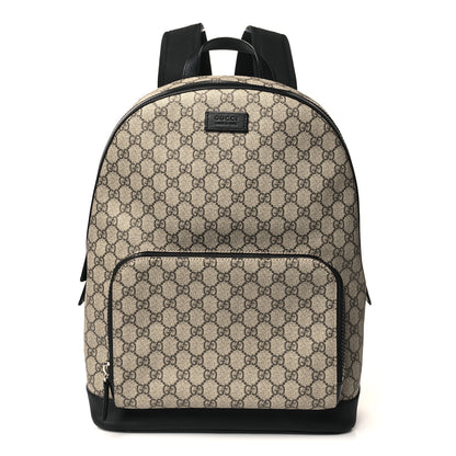 Gucci GG Supreme Monogram Medium Backpack Black 1 of 10