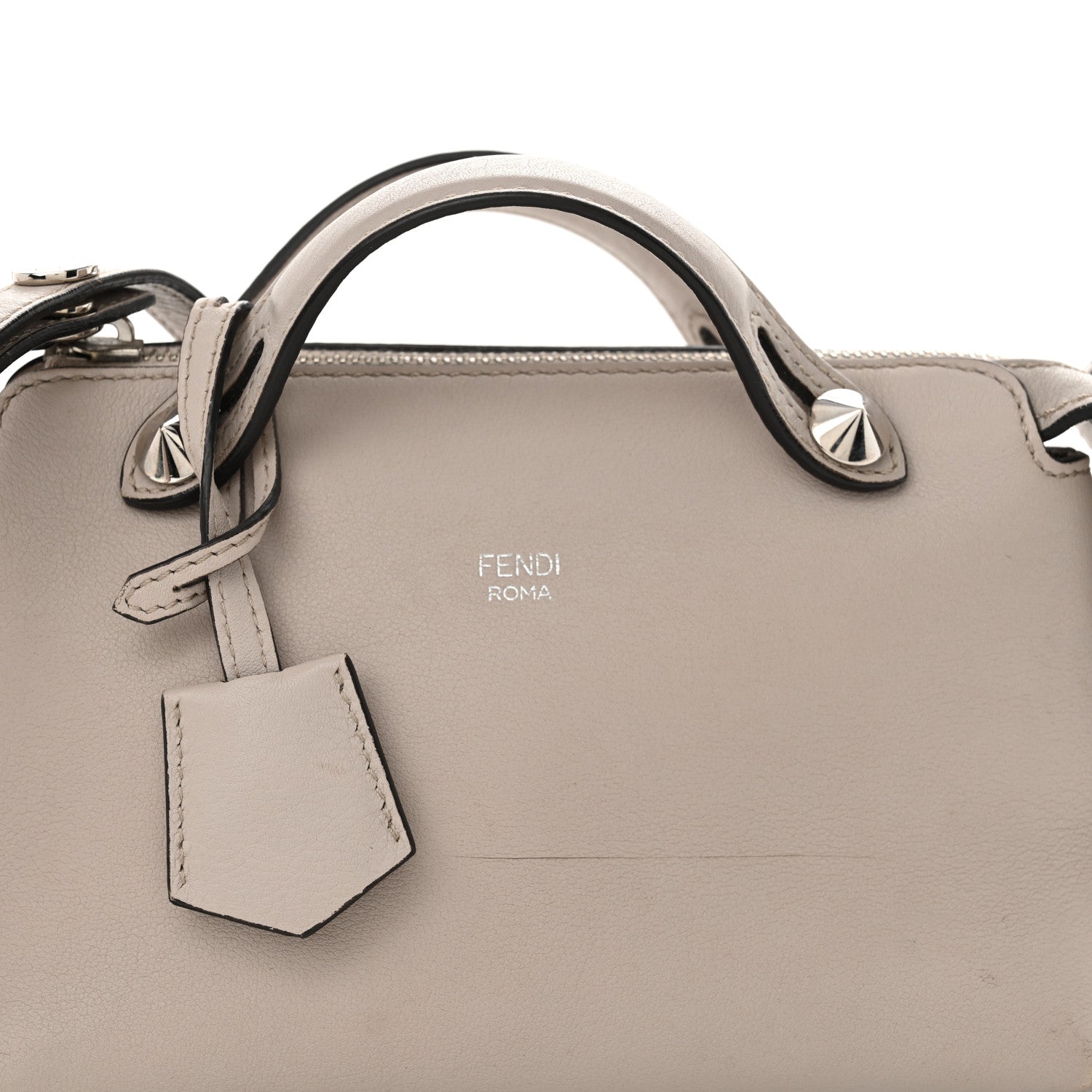 Fendi Shiny Nappa Crystal Croc Tail Mini By The Way Boston Bag