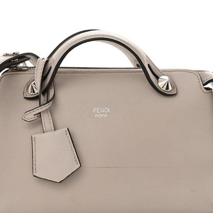 Fendi Shiny Nappa Crystal Croc Tail Mini By The Way Boston Bag Grigio Polvere 8 of 13