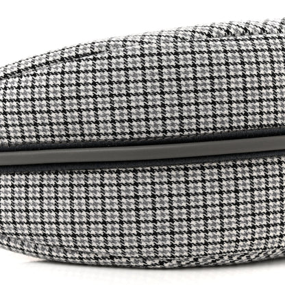 Fendi Wool Vitello Grace Small Houndstooth Small Fendigraphy Hobo Bag Grigio Anthracite 9 of 11