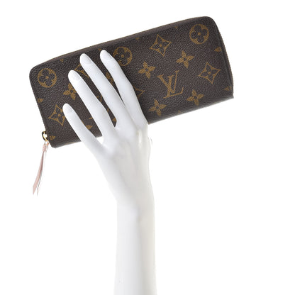Louis Vuitton Monogram Clemence Wallet Rose Ballerine 2 of 8
