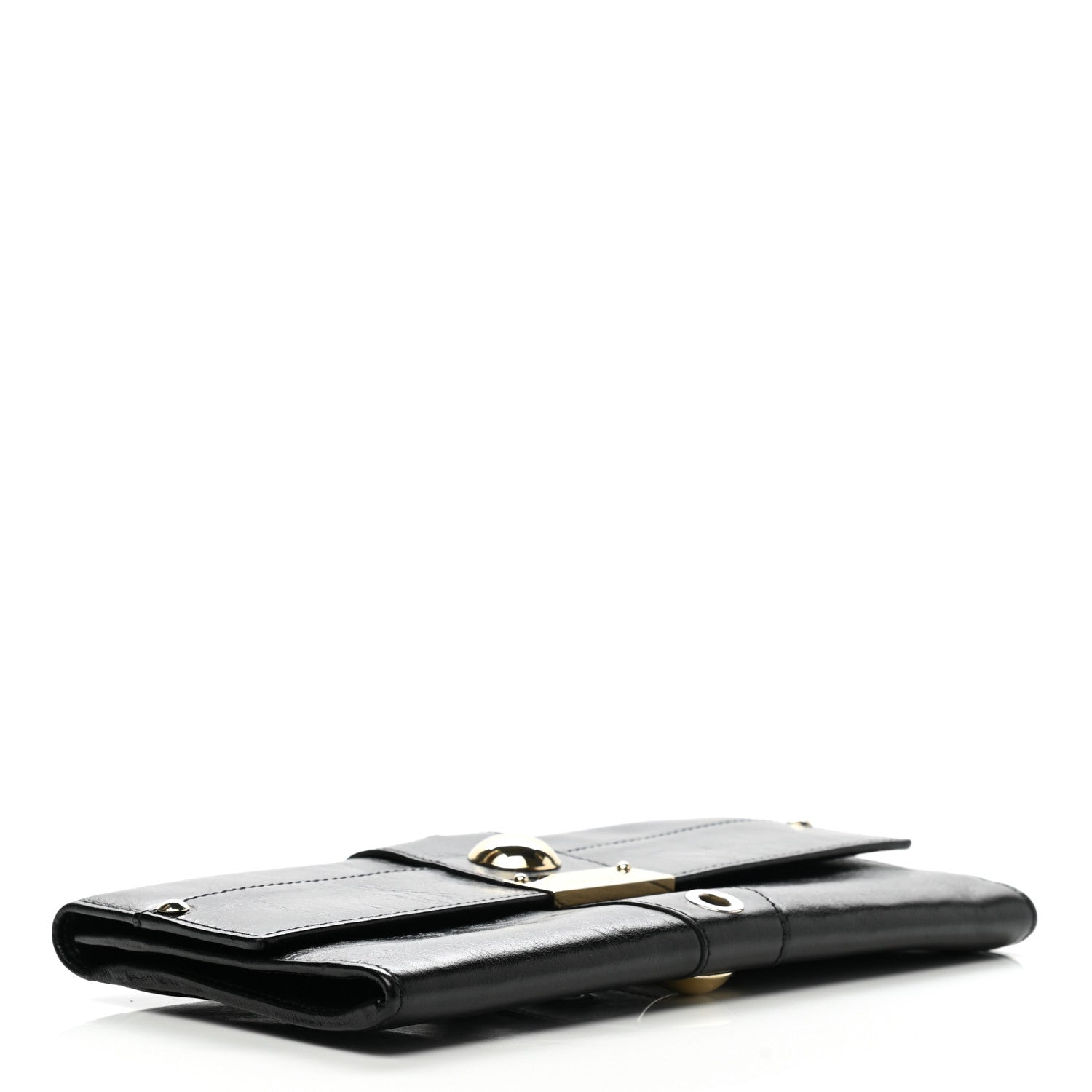Jimmy Choo Calfskin Studded Reese Clutch Wallet Black 4 of 8