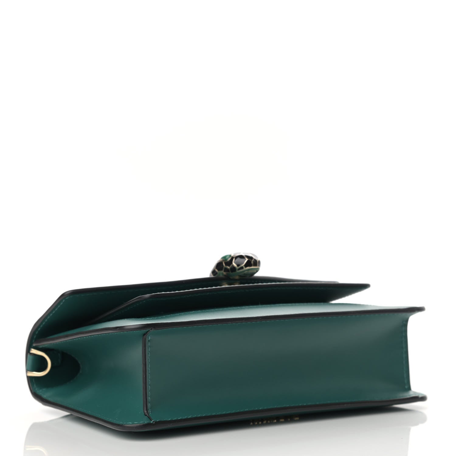 Bulgari Calfskin Serpenti Forever Shoulder Bag Emerald Green 3 of 10