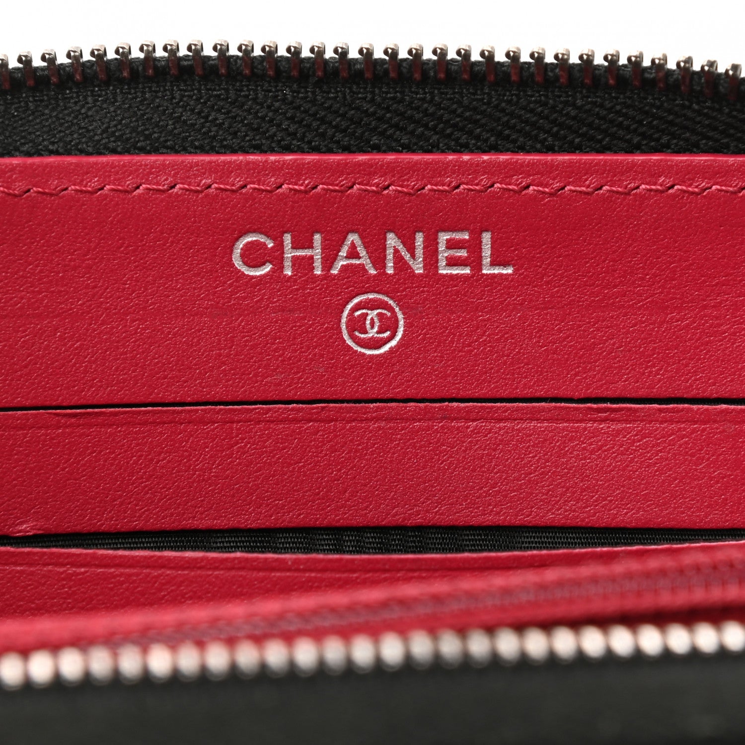 Chanel Aged Calfskin Quilted Small Gabrielle Zip Around Wallet Black 6 of 9
