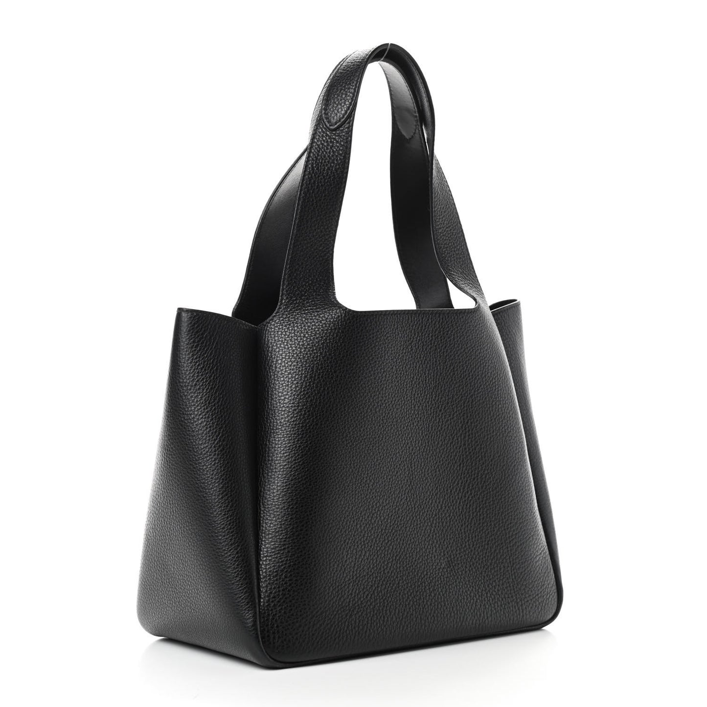 Vitello Daino Soft Medium Dynamique Tote Black