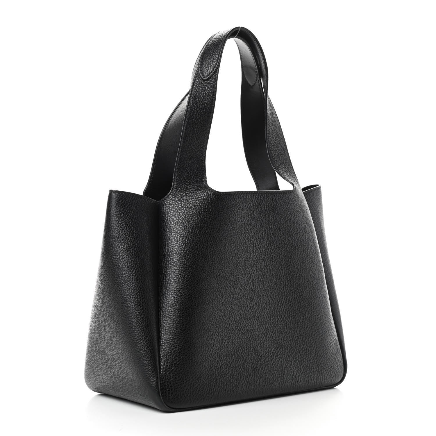 Prada Vitello Daino Soft Medium Dynamique Tote Black 3 of 8