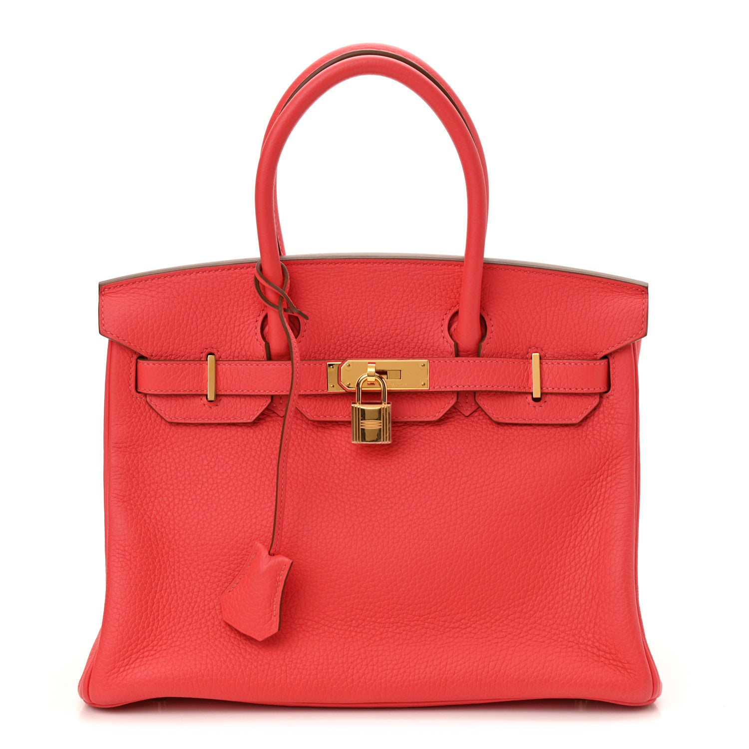Hermes Taurillon Clemence Birkin 30 Rouge Pivoine 1 of 11