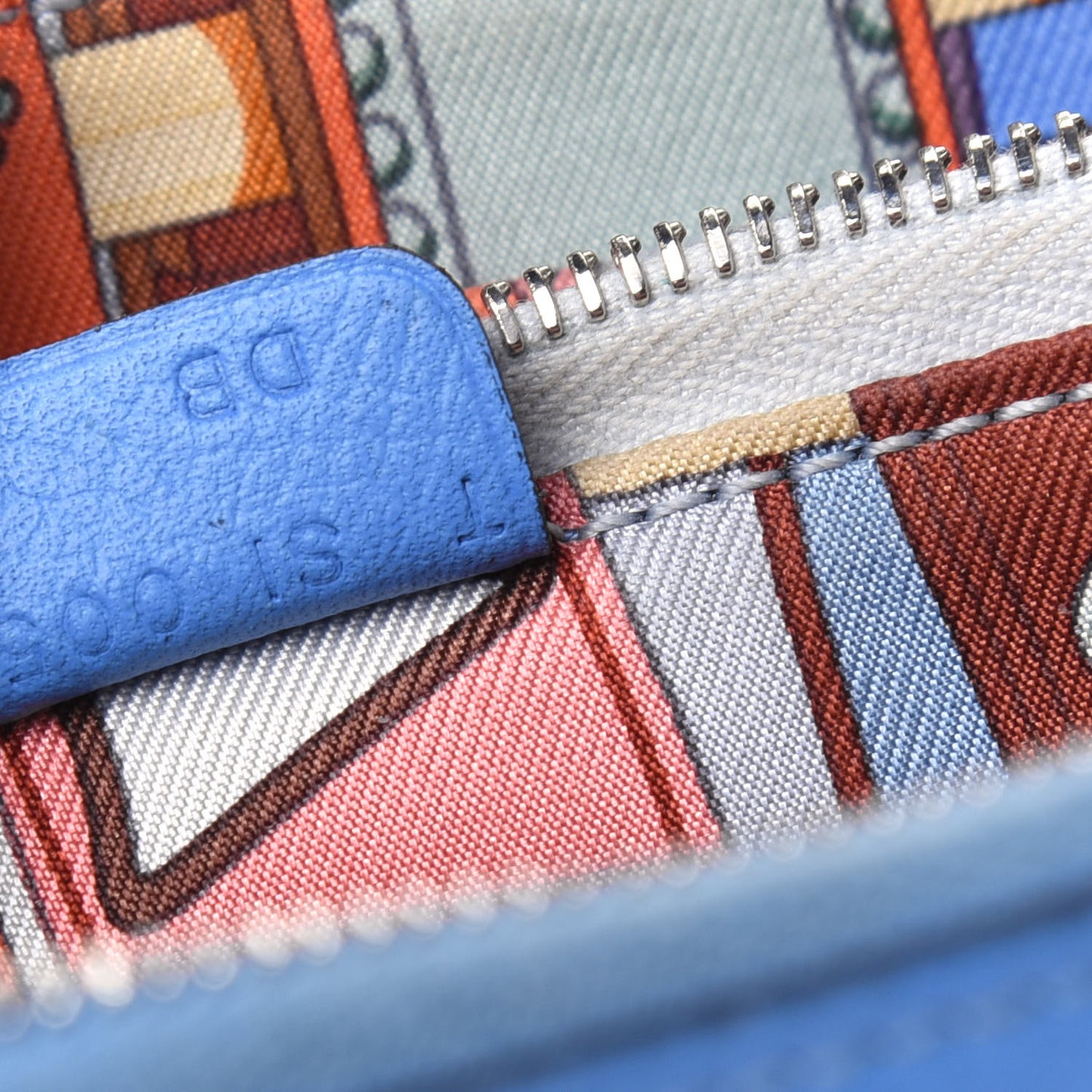 Epsom Silk'In Compact Wallet Bleu Paradis