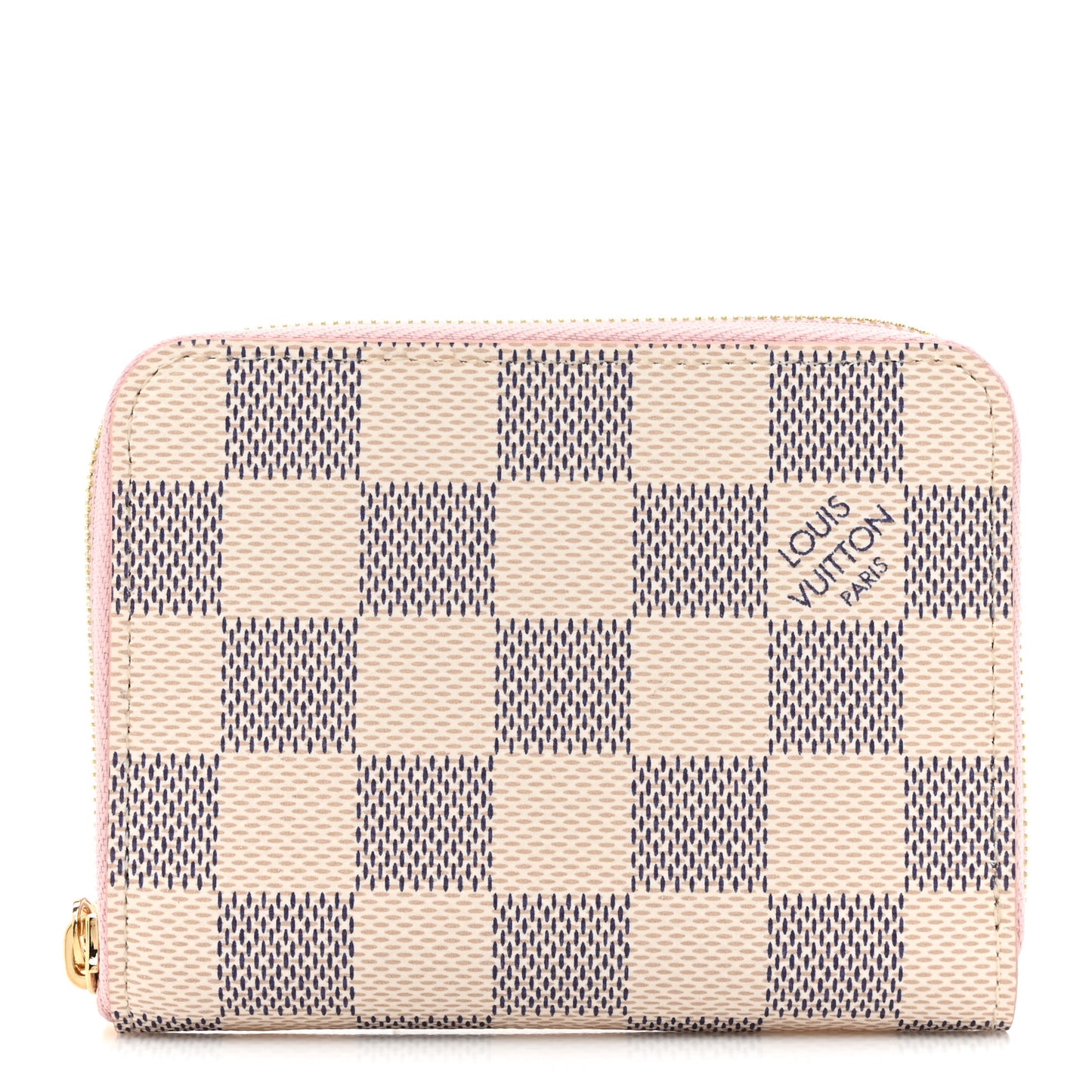 Damier Azur Zippy Coin Purse Rose Ballerine