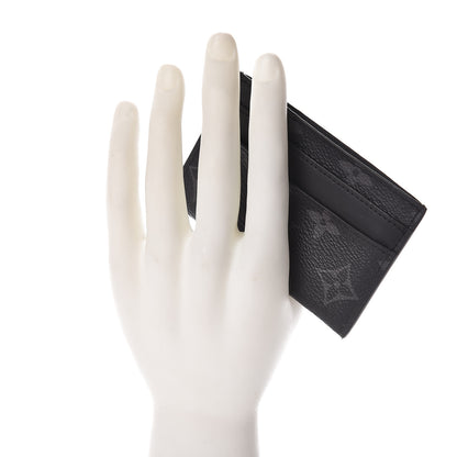 Louis Vuitton Monogram Eclipse Porte-Cartes Double Card Holder 2 of 6